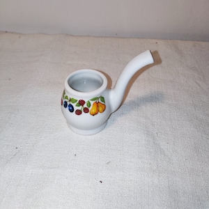 Vintage West German Porcelain Weisenbach Schnapps Sipping Pipe - Unique Bar Decor & Collectible Gift for Him