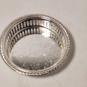 Vintage Elegant Silver Plated Steel Candy Dish, Nuts Bowl, Decorative