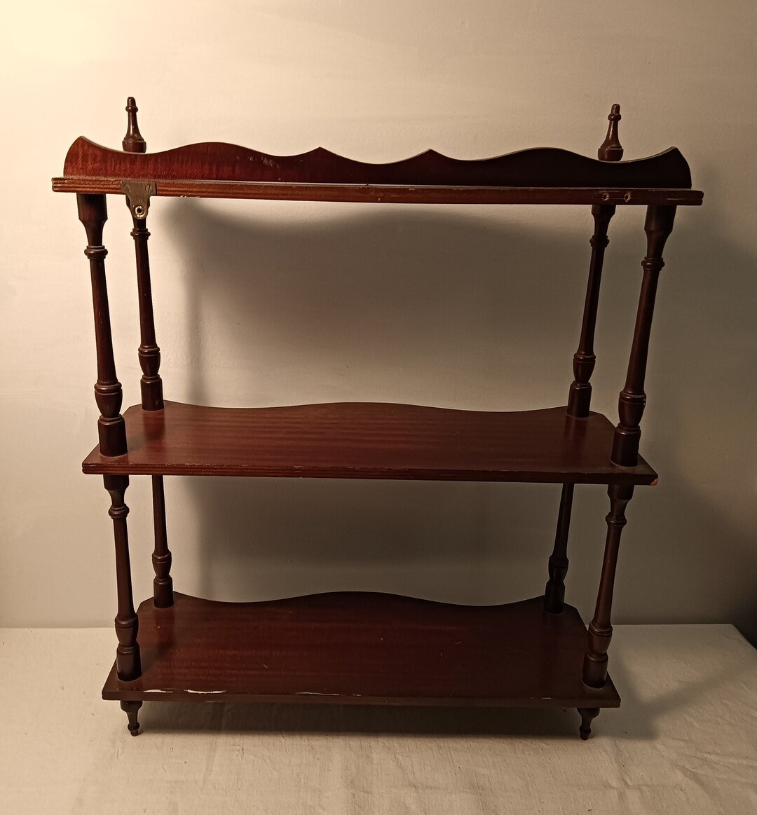 Vintage Wooden Wall Shelf, Curio Display Shelf, Home Decoration Etsy