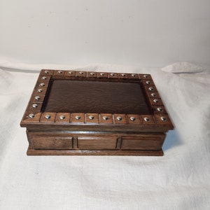 Vintage Holz Schmuckschatulle Schmuckschatulle Lagerung, dekorativ, made in Japan