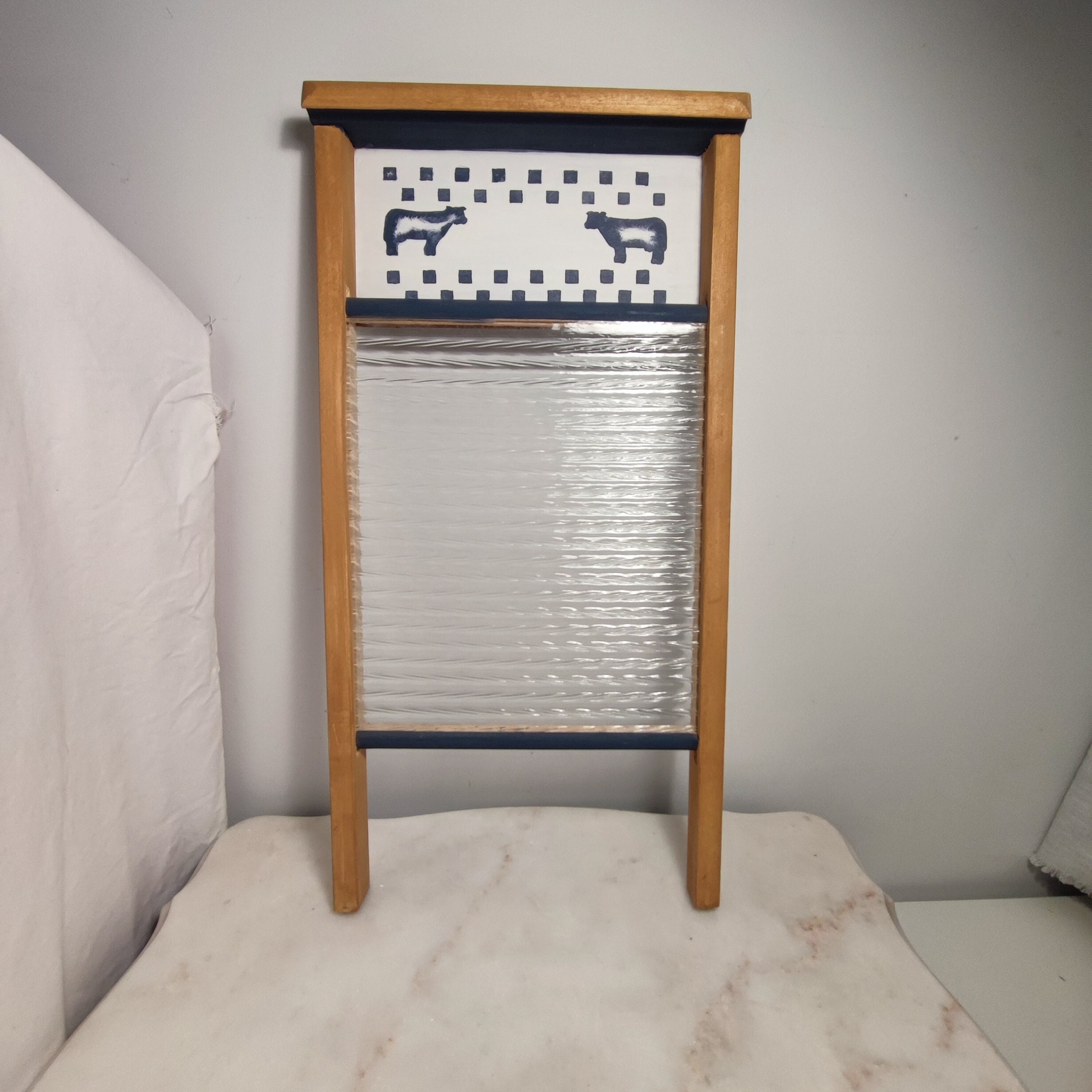 Vintage SMALL DURO WASHBOARD, 16 Inch Galvanized Washboard, Farmhouse