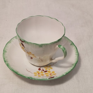 Elegant Vintage Melba Bone China Teacups & Saucers Set: Fine Grade English Collectible, Decorative Gift