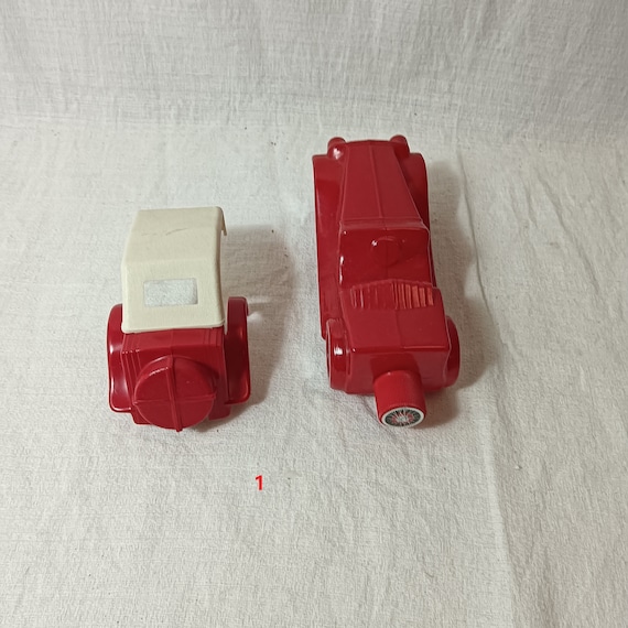 3 vintage avon glass cars after shave/perfume bot… - image 2