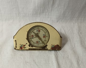 Relógio de mesa mecânico Schatz alemão vintage para colecionadores, com alarme