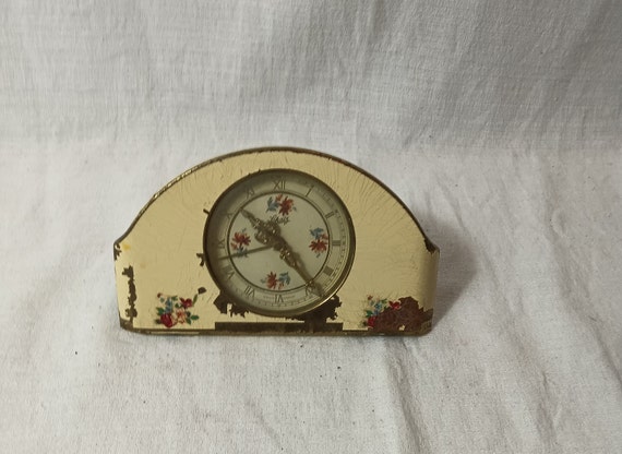 ヴィンテージドイツ製シャッツ機械式コレクターズテーブルアラーム時計