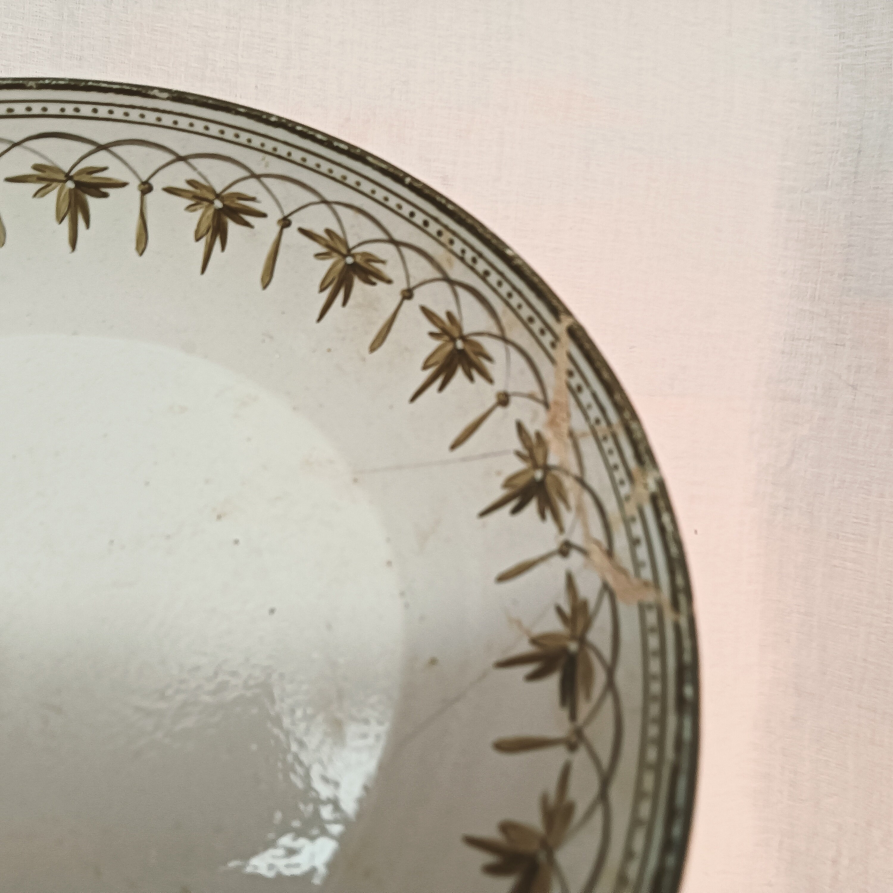 希少な18世紀ウェッジウッド陶器のソーサー - 1790年代のアンティーク