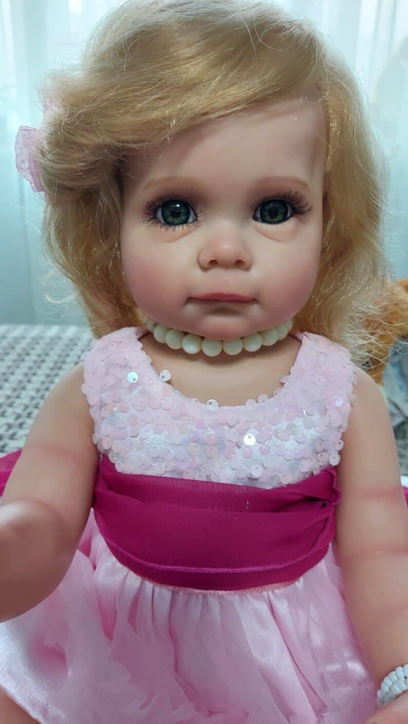 Reborn Doll 55cm Full Body Silicone Doll 3D Hand Painted Realistic 3D Skin Tone Art Dolls Reborn