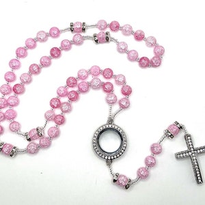 Quartz Locket Rosary