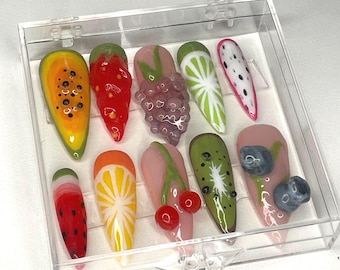 Fruit Press on nails
