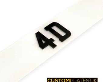 4D Number Plate