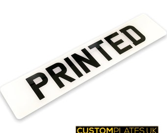 Custom Gift Show Number Plate