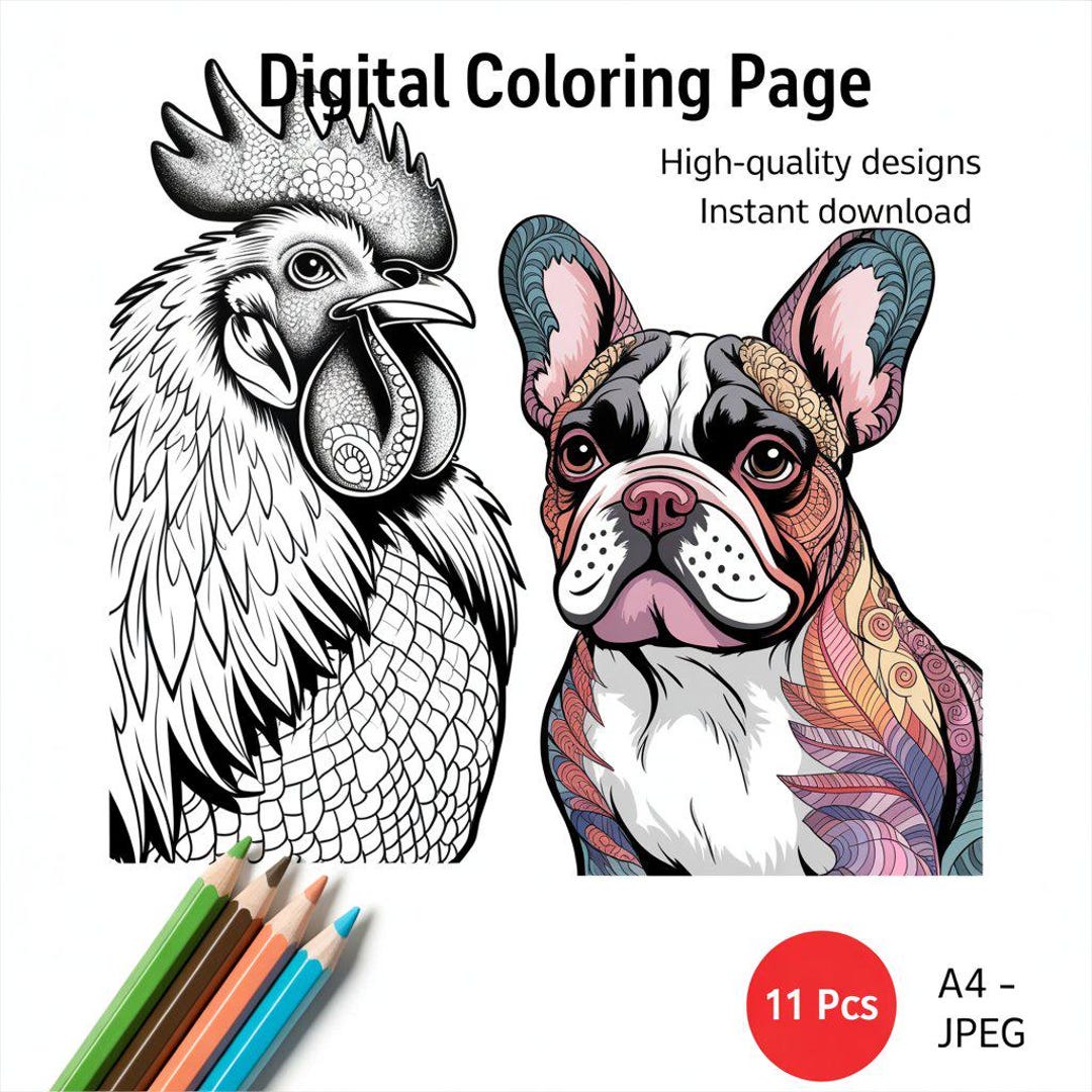 Animals Coloring Pages – Cute Printable Coloring Sheets for Kids ...