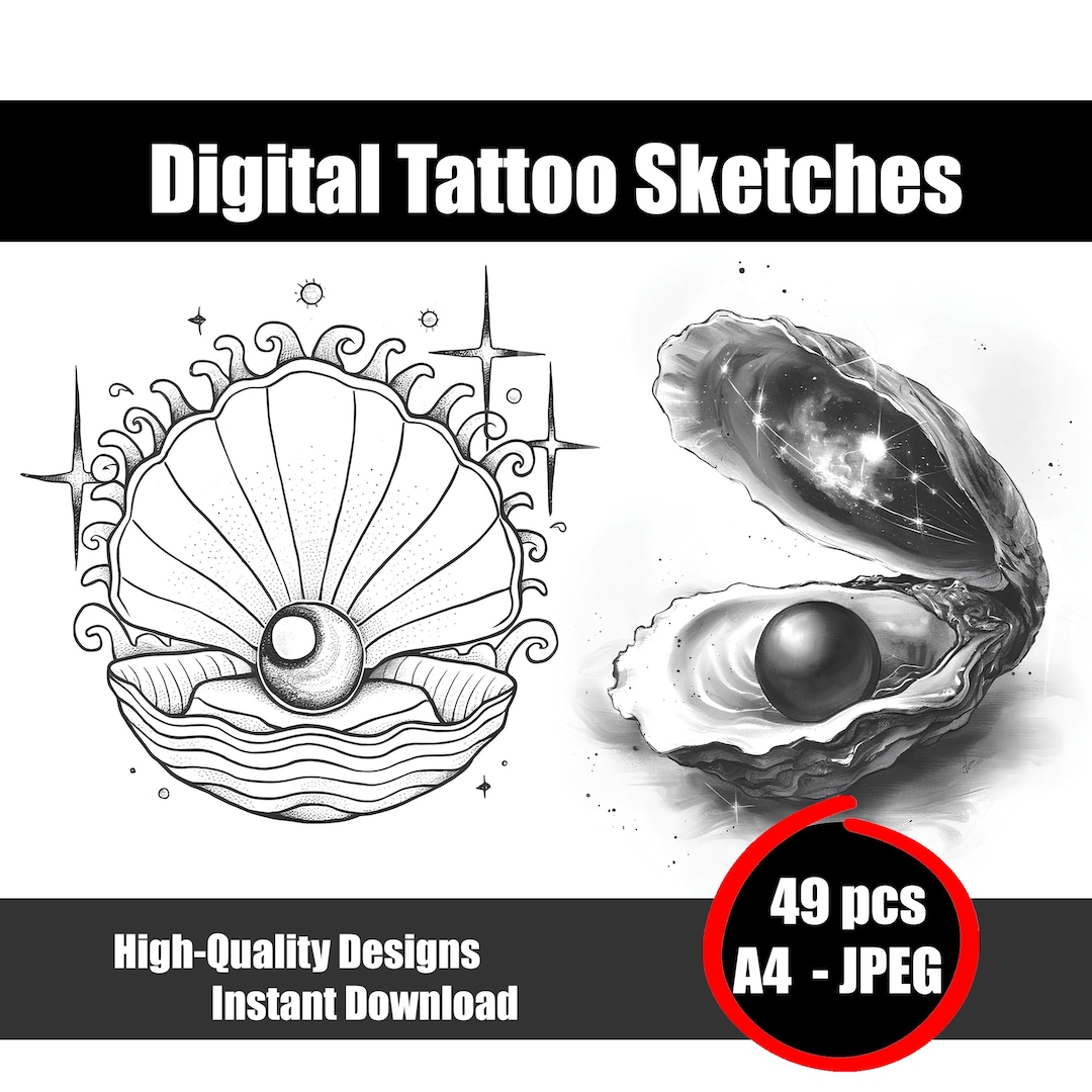 Seashell With Pearls