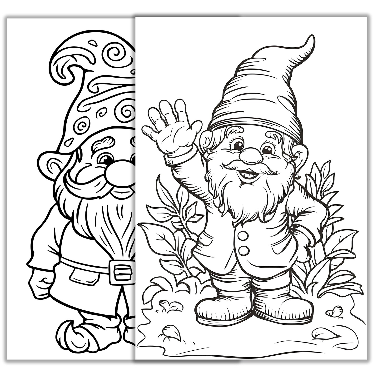 Gnome Coloring Pages – Cute Printable Sheets for Kids & Adults