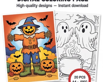 Liliful 144 Libri Da Colorare Di Halloween Per Bambini - Attività Creative Fai Da Te Con Fantasmi E Zucca, Ideali Come Bomboniere E Riempitivi Per Sacchetti Festa - 3