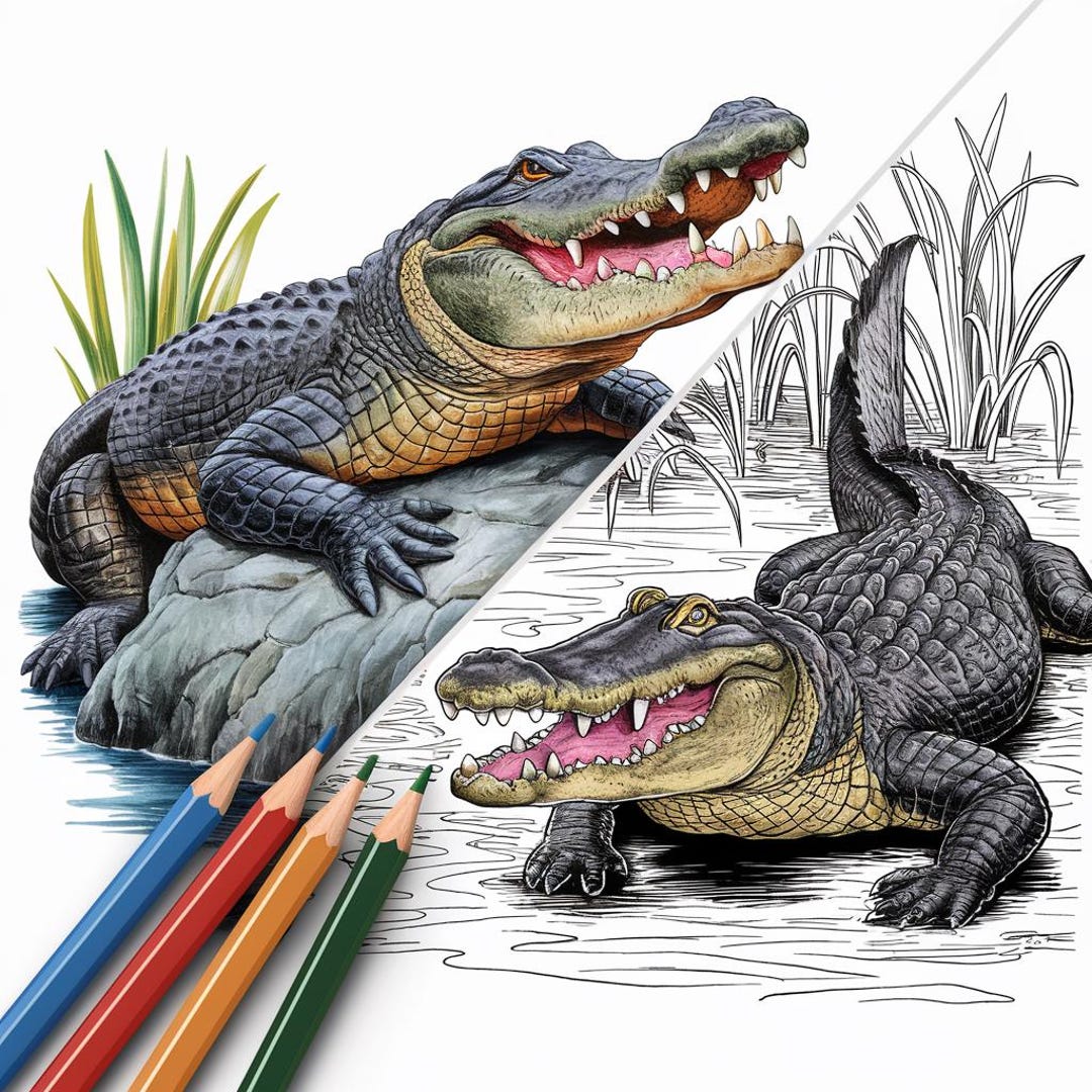 crocodile-coloring-page-printable-reptile-design-for-kids-adults-fun-and-relaxing-animal-themed-activity-etsy