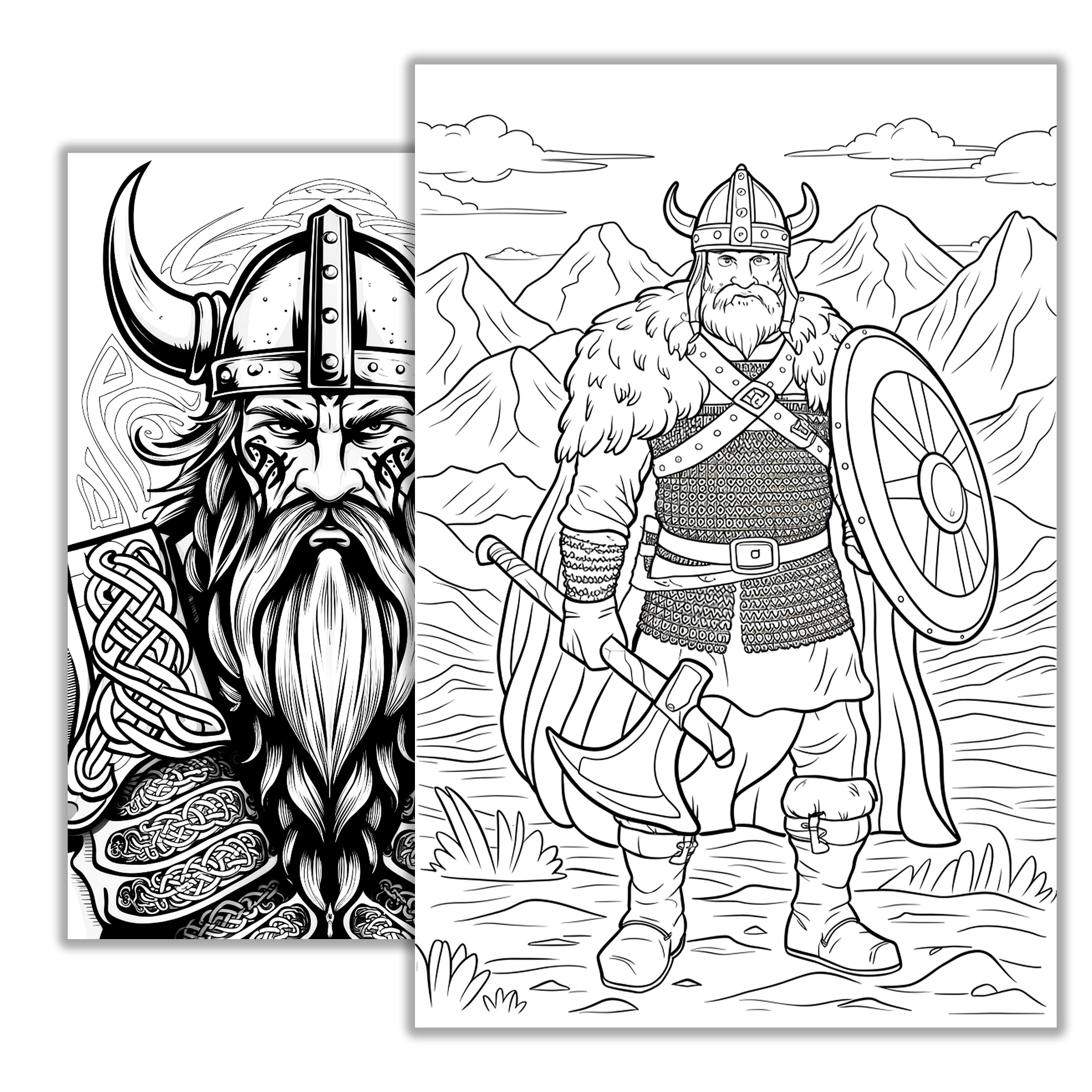 Vikings Coloring Page. Coloring Pages for Adults. Coloring Pages for ...