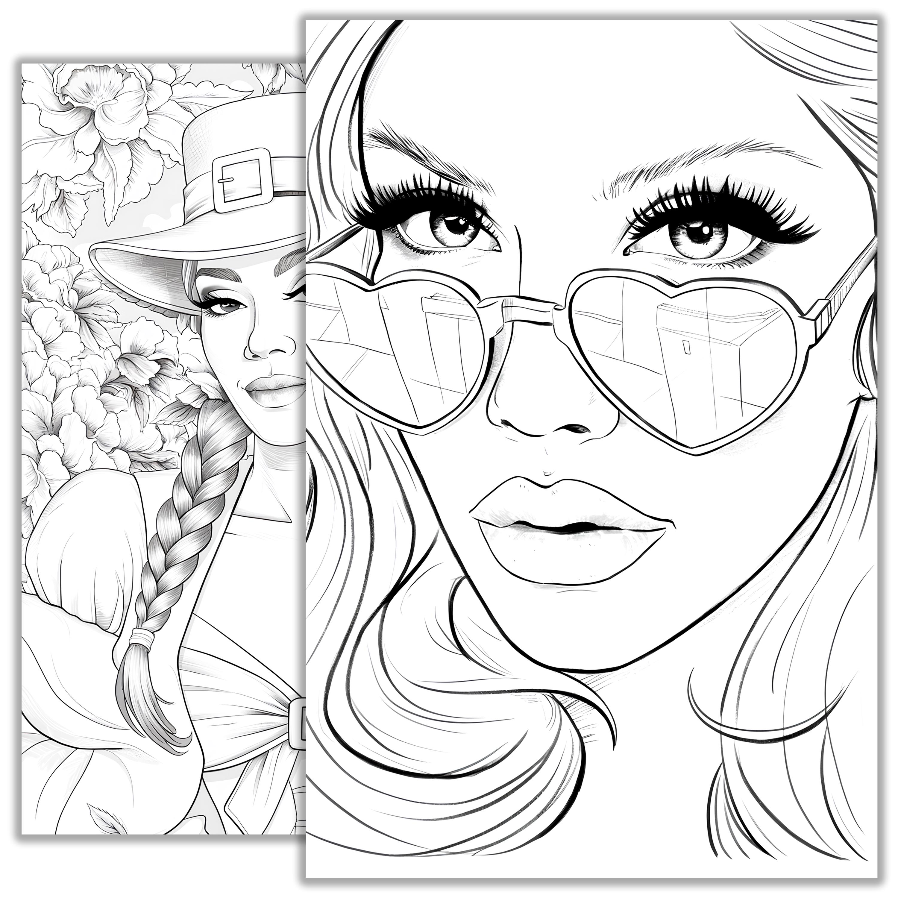 Girls Coloring Book Collection – Printable Cute Girl Coloring Pages for ...