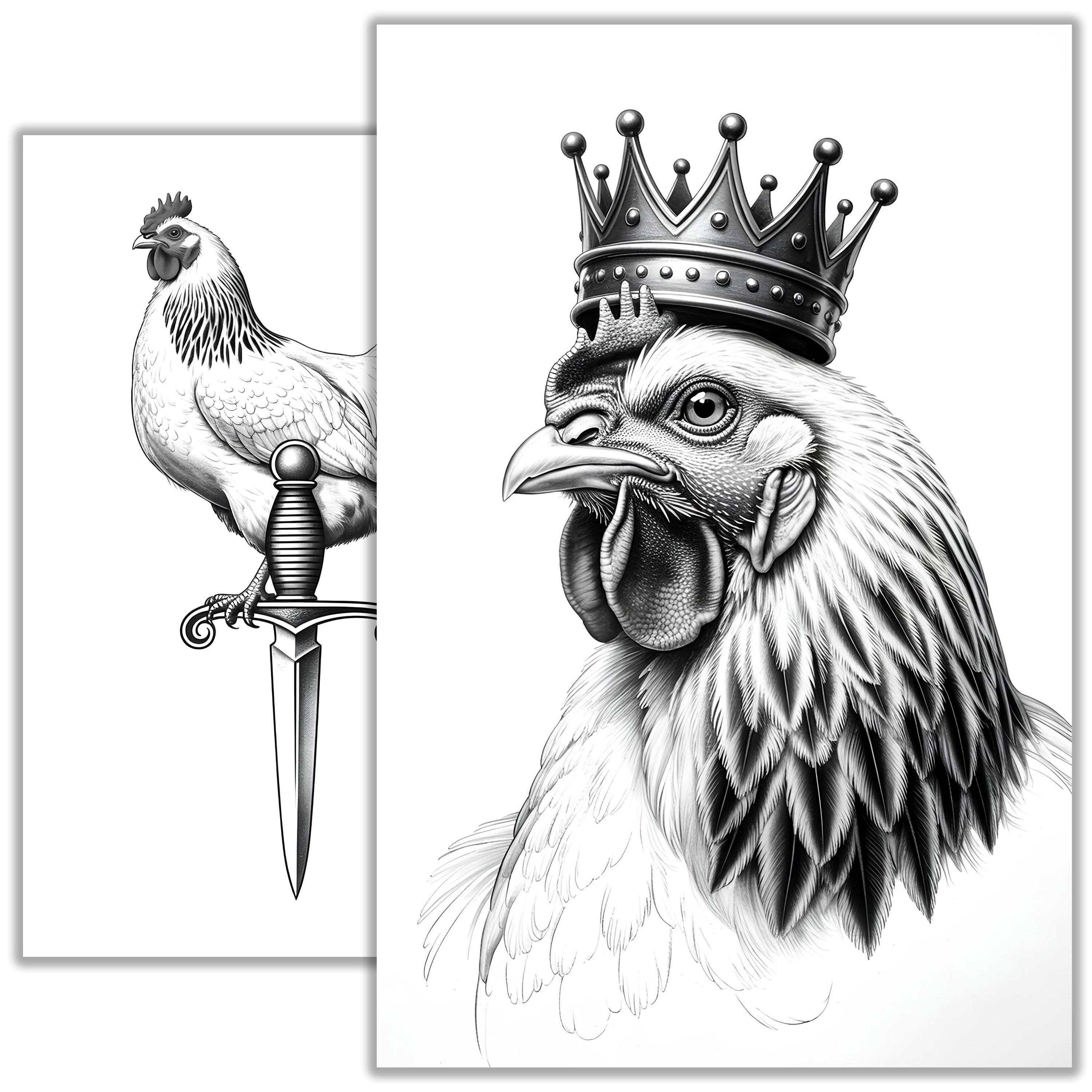 Chicken Flash Tattoos
