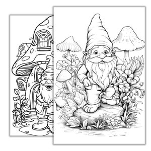 Gnome Coloring Pages – Cute Printable Sheets for Kids & Adults