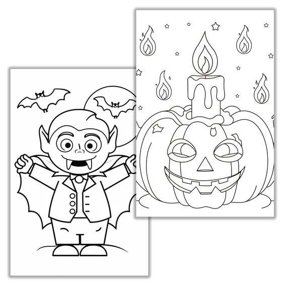 HALLOWEEN DA COLORARE per bambini 3 -7 anni: 30 bellissimi disegni di Halloween per bambini, ragazze e ragazzi | Libro di disegno | Zucca, strega, ... | Regalo di Halloween per