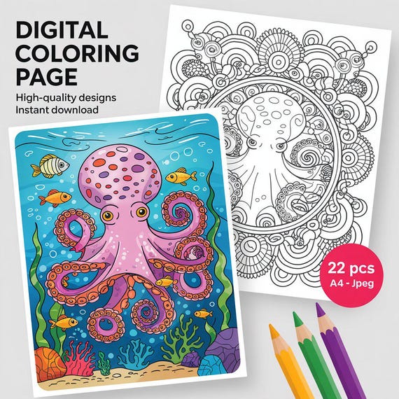 Arteasy - Kit De 25 Mandalas à Colorier - Papier Spécial Pour Feutres à Eau - Niveaux Variés Enfants Adultes - Détente Pleine Conscience - Cadeau