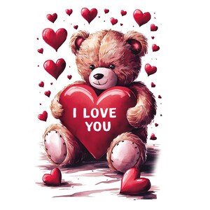 Biglietto "Ti amo" - Biglietto di auguri sincero per le persone care