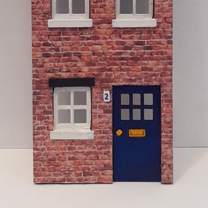 48th Scale Town House Front Kit for your Diorama, Book Nook or as a Wall hanging. 17.8 x 5.9 x 1.8 cm