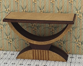 Unique Design Art Deco Console or Hallway Table for Dolls House. 12th 24th or 48th scale. Kit or Ready Made.