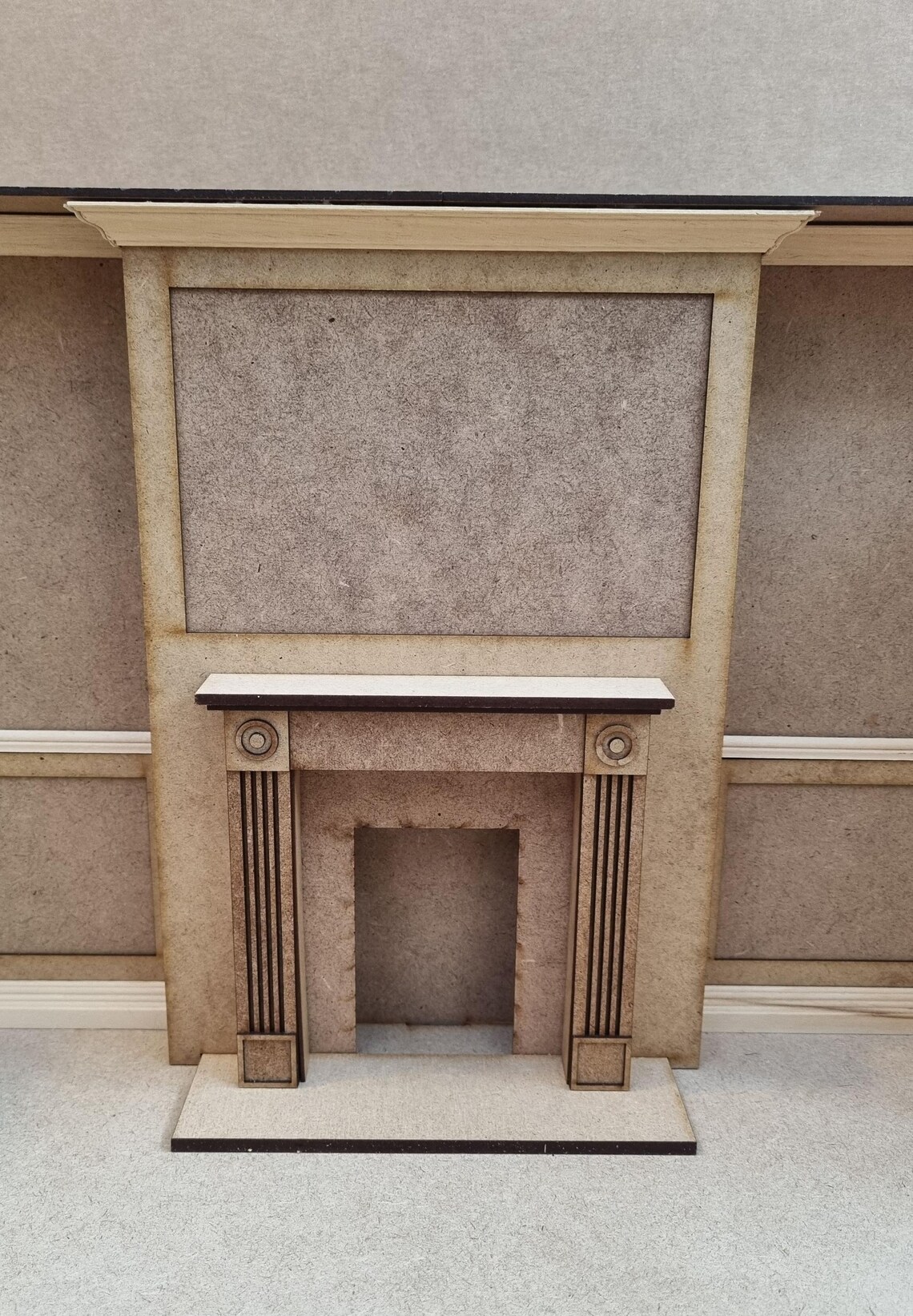 Regency Panelling Room Box, 12th Scale Regency Style With Fireplace, Georgian Window ...