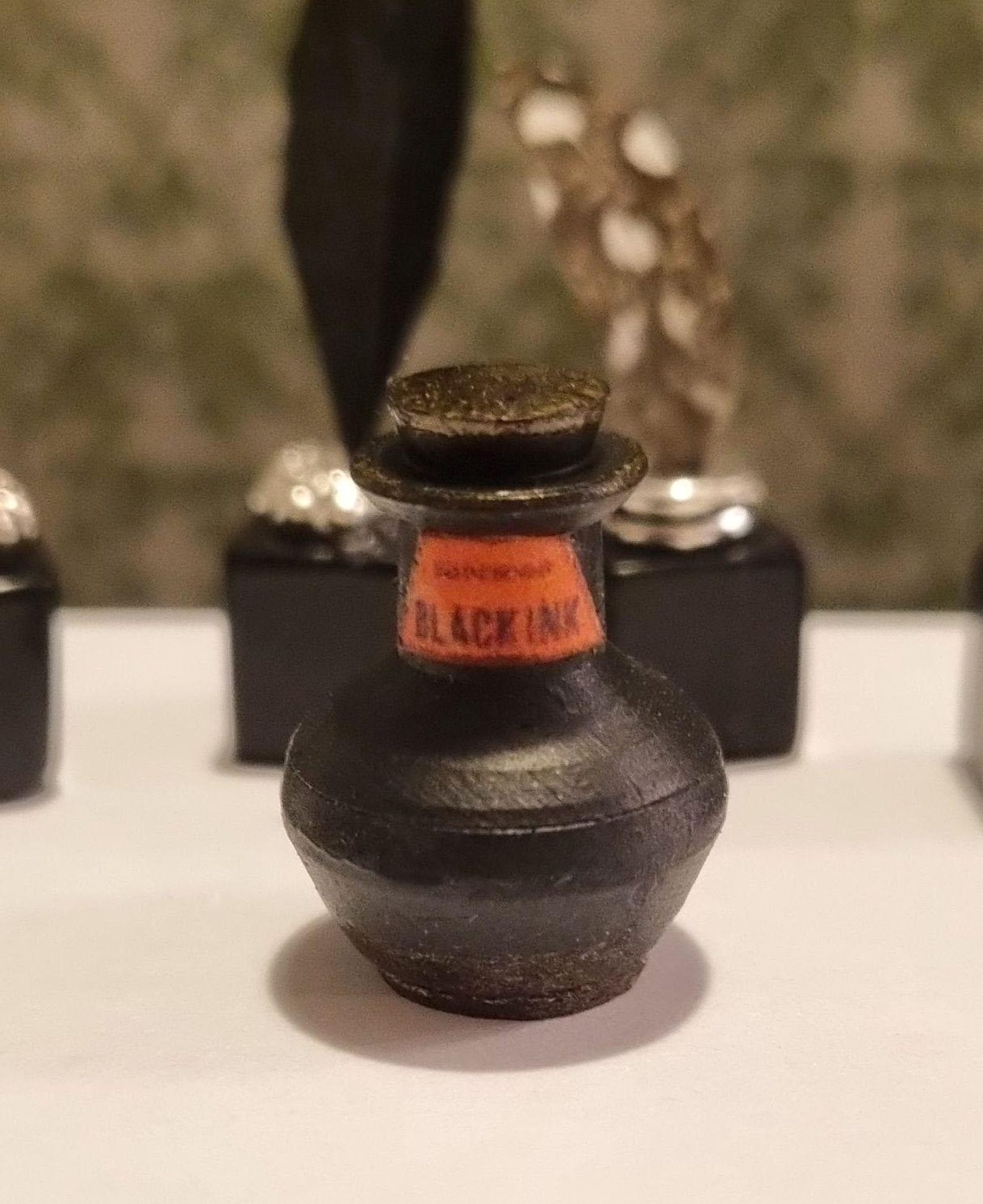Dolls House or Miniature Collector - Ink Well and Quill Using a Real ...