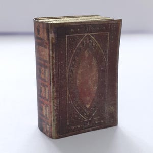 Dollhouse Secret Compartment Book - Kit or Made-up. Plus 2 Non-Opening Books Diorama Library Apothecary. 1:12 Miniature Antique Style. image 5