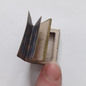 Dollhouse Secret Compartment Book - Kit or Made-up. Plus 2 Non-Opening Books Diorama Library Apothecary. 1:12 Miniature Antique Style. image 6