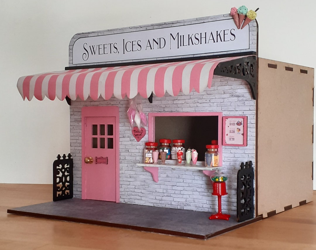 Dolls House Shop Front Kit With Optional Back Room. 124 Scale. Choice