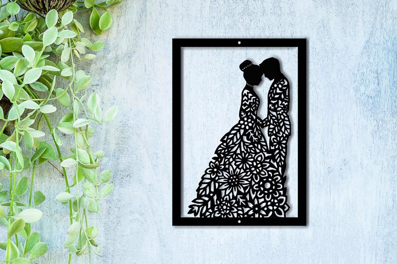 Personalized Wedding Gift Metal Sign Anniversary Couple Etsy