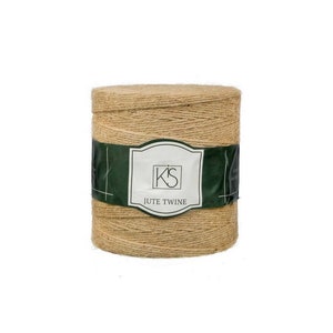 BULK DEAL KIS Premium Jute Twine Natural 1500 Ft for Handmade, Diy, Decoration, Craft, Hemp Sisal Manila Yarn, Thin String Pet Friendly image 1