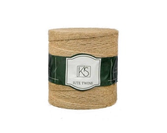 BULK DEAL KIS Premium Jute Twine Natural 1500 Ft for Handmade, Diy, Decoration, Craft, Hemp Sisal Manila Yarn, Thin String Pet Friendly