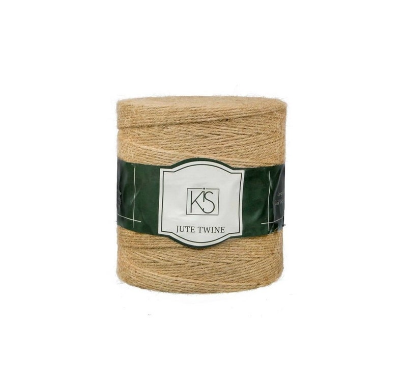 BULK DEAL KIS Premium Jute Twine Natural 1500 Ft for Handmade, Diy, Decoration, Craft, Hemp Sisal Manila Yarn, Thin String Pet Friendly image 1