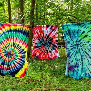 Adult Custom Tie-dye T-shirts, Swirl Tie-dye Shirts for Adults, Women's