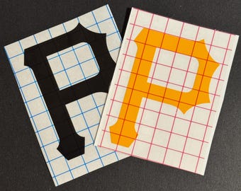 Pittsburgh Pirates “P” permanent outdoor vinyl car decal