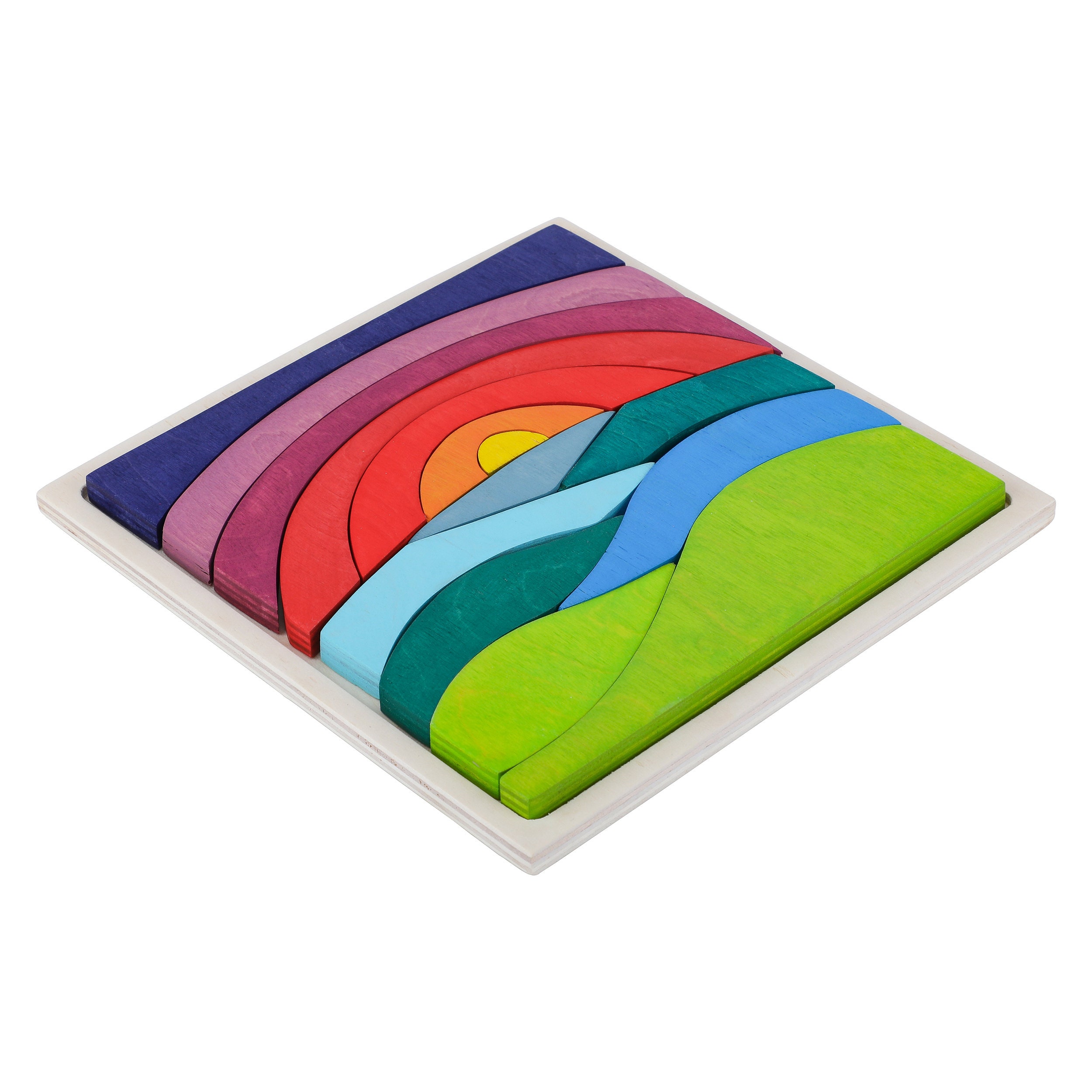Holzpuzzle Erwachsene, 3D Sonnenuntergang Holzpuzzle, Unregelmäßige Einzigartige Tierform Puzzle, Exquisite Geburtstagsgeschenk für Erwachsene und Kinder(L-34 * 34cm-300 Stück