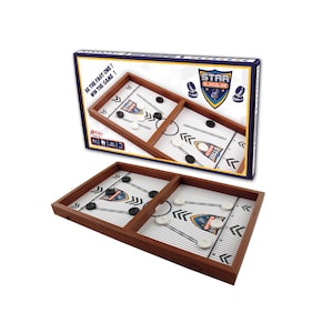 Fast Sling Puck XL - Wooden Table Hockey - Perfect Interactive Family Game - Kids’ Gift - Indoor Board Game