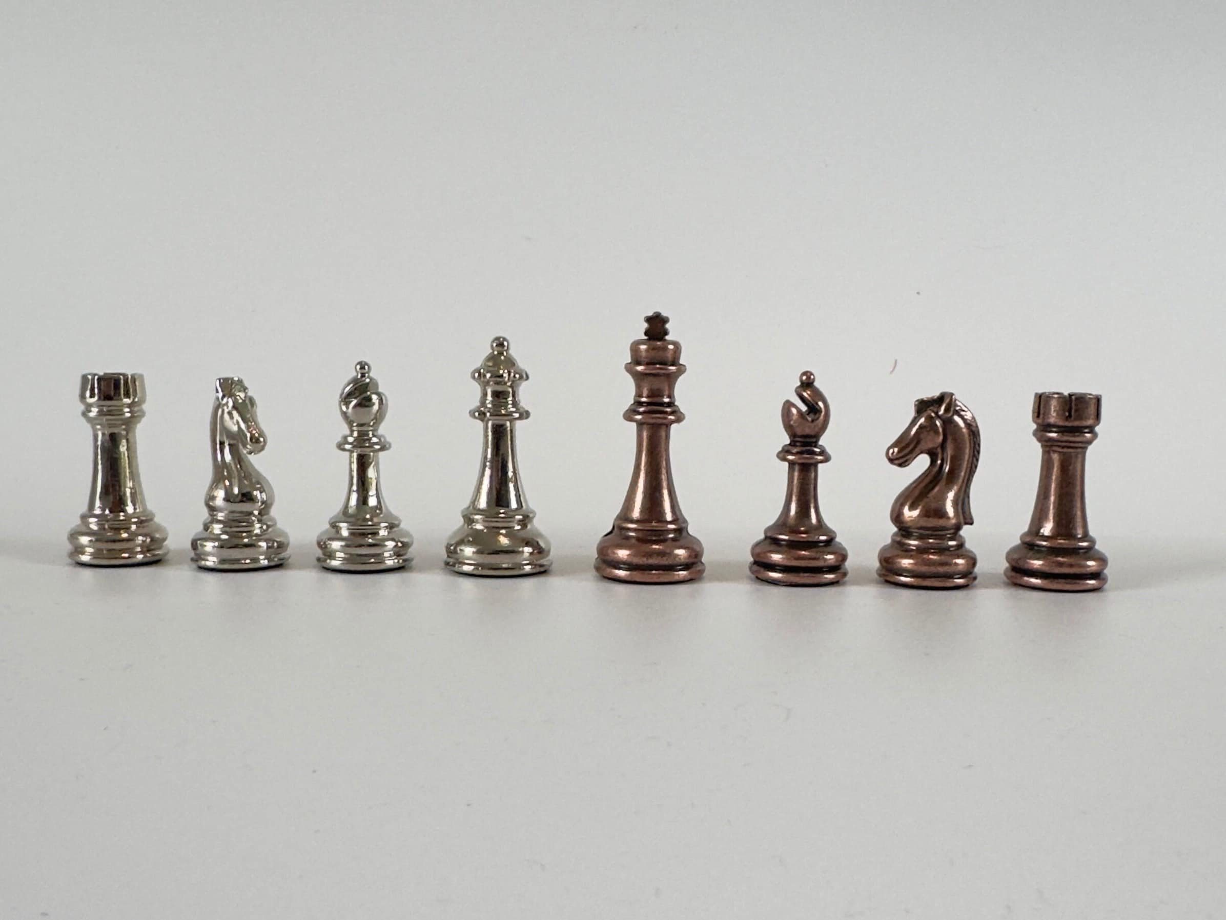 Classic Metal Chess Pieces - Luxury Chess Set - Perfect Birthday Gift