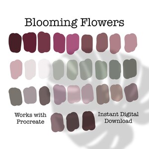Procreate Color Palette, Color Swatches, iPad Procreate Tools Commercial Use
