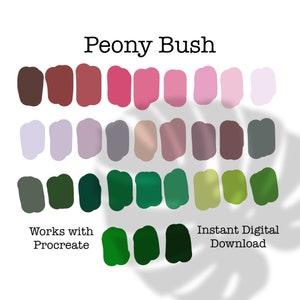 Procreate Color Palette, Spring, Flowers, Color Swatches, iPad Procreate Tools Commercial Use