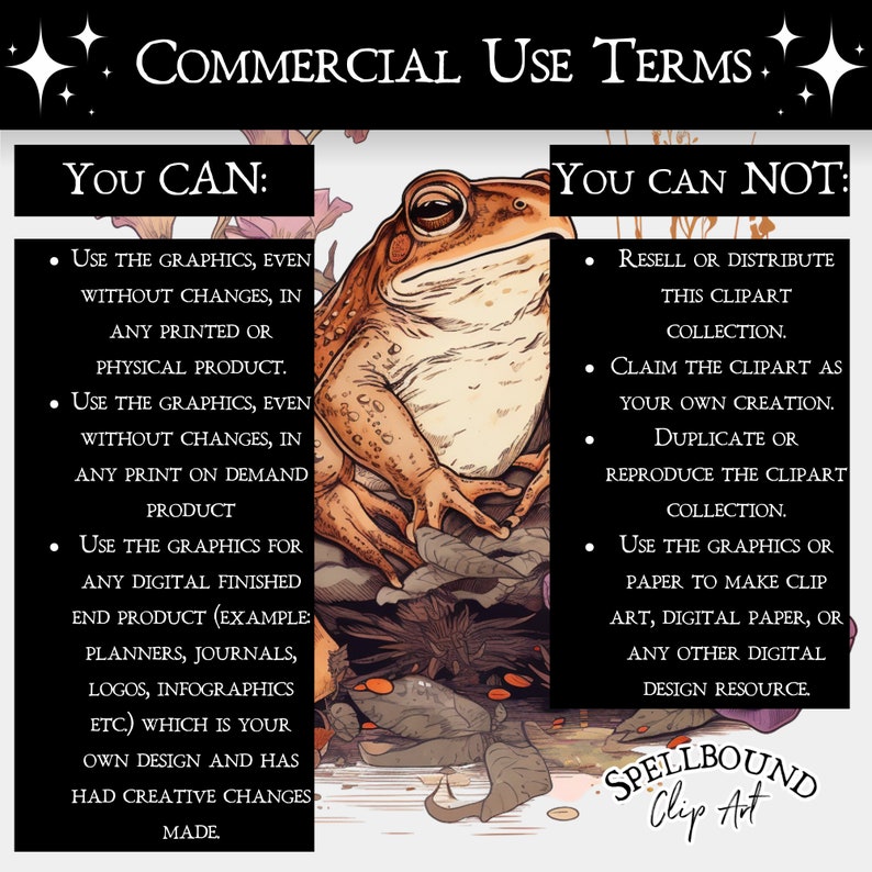 Toad Commercial Toads Digital Clipart, Commercial Use, Instant Download, Frog Clipart ...