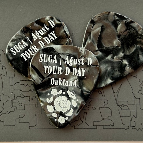 SUGA | Agust D Guitar Pick Fan-made D-day Tour Memento BTS - Etsy