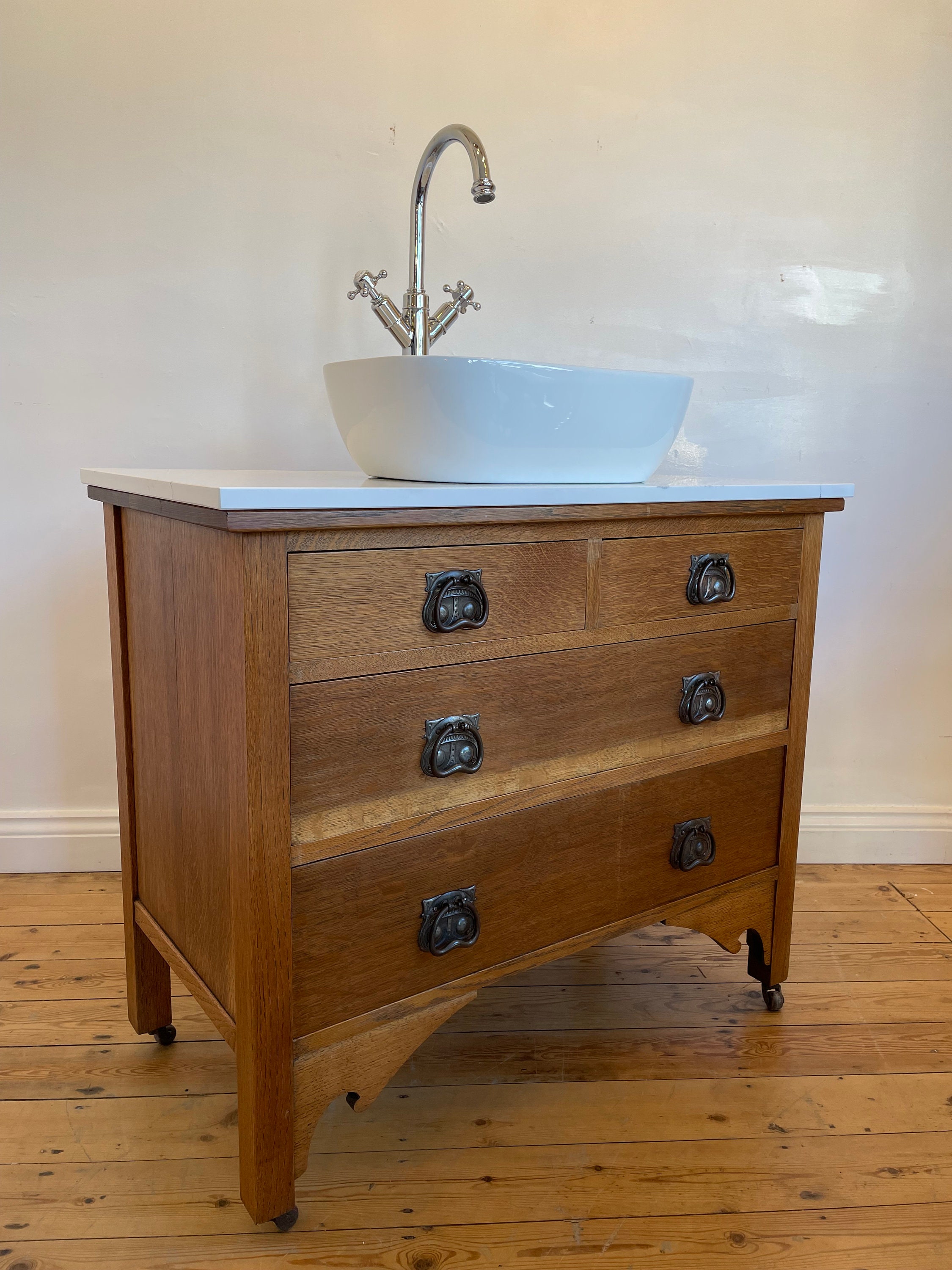 Bathroom Vanity Unit Made to Order Basin Vanity Unit Custom Etsy UK