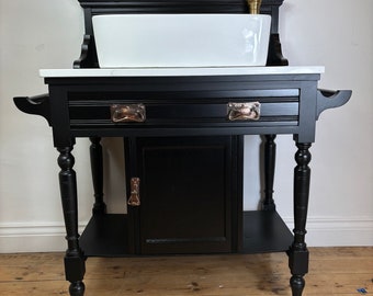 Bathroom Vanity Unit Made to Order Vanity Unit Custom Made Bathroom Furniture Antique Vintage Traditional Bathroom Washstand Basin Unit