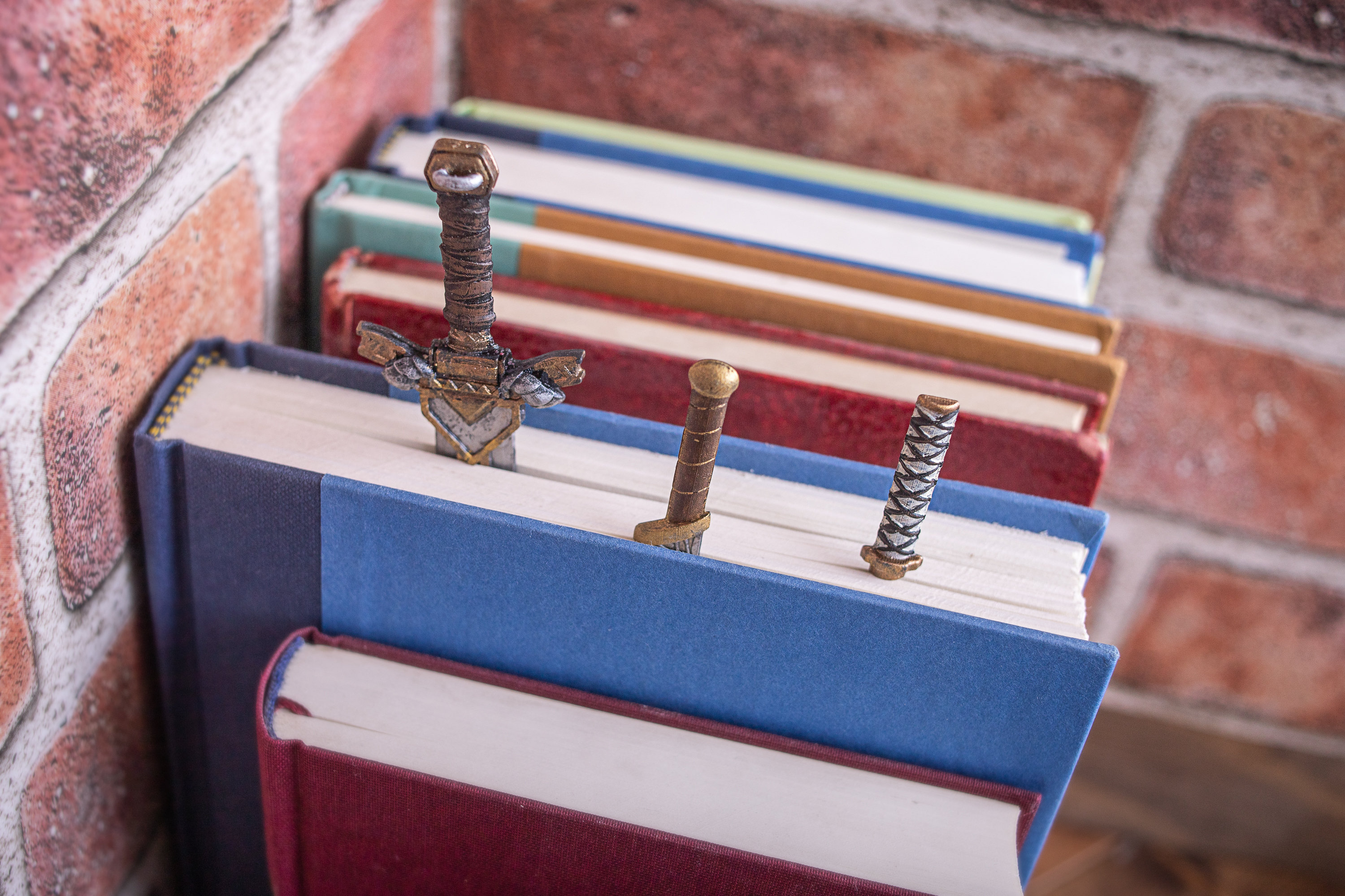 Sword Bookmarks, Blade Bookmarks, 3D Printed Fantasy Bookmarks, Katana, Spartan, and Medieval Mini Swords Gift